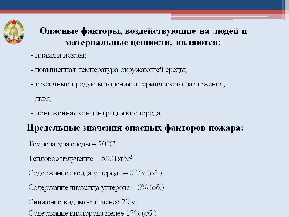 Реферат: Особенности организации тушения пожаров и проведения АСР в условиях особой опасности для личного